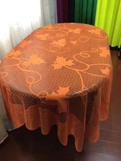 Thanksgiving Decoration Fall Table Runner Decor Table Cloth Fireplace Scarf Rectangle Lace Cover Maple Leaf Pumpkin Tablecloth For Autumn Harvest Festive Party Seasonal Decor, 60 X 84 Inch -Wilton Shop 51j2kVJjdfL