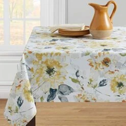 - 23108 Adora Spillproof Tablecloth, 60-inch X 84-inch, Multi
