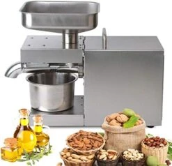 110V 600W Auto Oil Press Machine, Commercial Olive Extractor Expeller Stainless Steel Hot/Cold Oil Extractor For Peanut Nuts Walnut Seed Olive 16 110V 600W Auto Oil Press Machine, Commercial Olive Extractor Expeller Stainless Steel Hot/Cold Oil Extractor For Peanut Nuts Walnut Seed Olive -Wilton Shop 51j5yhtuE5L. AC