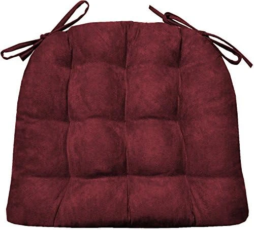 Yden Grey Dining Chair Pad With Ties - Size Standard - Reversible, Latex Foam Fill Cushion, Machine Washable, Linen Look (Pewter - XL) 10 Yden Grey Dining Chair Pad With Ties - Size Standard - Reversible, Latex Foam Fill Cushion, Machine Washable, Linen Look (Pewter - XL) - Image 8