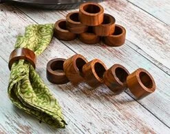 Handcrafted Wooden Dinner Table Decoration Napking Rings Set Of 12, 1.5 Inch -Wilton Shop 51jRTPREnYL. AC