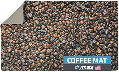 Coffee Maker Mat, (Coffee Station Bar Accessory) Protects Kitchen Countertops From Spills, Stains & Scratches - Absorbent/Waterproof/Machine Washable (USA Made) (12” X 20”) (Charcoal) 7 Coffee Maker Mat, (Coffee Station Bar Accessory) Protects Kitchen Countertops From Spills, Stains & Scratches - Absorbent/Waterproof/Machine Washable (USA Made) (12” X 20”) (Charcoal) - Image 5