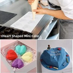 Heart Shaped Chocolate Mold Set Includes Chocolate Heart Mold,Round Cylinder Candy Mold,Cavities Heart Mold,Piping Bag,Wood Hammer,Chocolate Bomb Mold,Diamond Heart Mousse Cake Mold Tray 11 Heart Shaped Chocolate Mold Set Includes Chocolate Heart Mold,Round Cylinder Candy Mold,Cavities Heart Mold,Piping Bag,Wood Hammer,Chocolate Bomb Mold,Diamond Heart Mousse Cake Mold Tray -Wilton Shop 51jX6Z54XyS