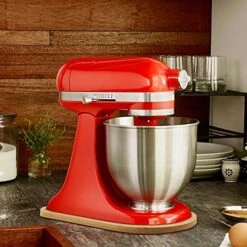 Bamboo Mixer Mat Slider Compatible With Tilt Head Kitchen Aid 4.5-5 Qt Stand Mixer - Kitchen Countertop Storage Mover Sliding Caddy For Kitchen Aid 4.5-5 Qt, Mixer Appliance Moving Tray 12 Bamboo Mixer Mat Slider Compatible With Tilt Head Kitchen Aid 4.5-5 Qt Stand Mixer - Kitchen Countertop Storage Mover Sliding Caddy For Kitchen Aid 4.5-5 Qt, Mixer Appliance Moving Tray -Wilton Shop 51joCsQsKoL