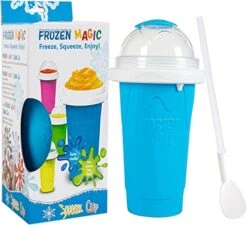 Slushy Cup Slushy Maker Cup Slushie Cup Slushie Maker Slushie Maker Cup Ez Slushy Cup Slushie Cups Maker Cup Slushy Cups Slushy Freeze Cup Slush Cup Squeeze Slushing Cup Frozen Magic (Blue)