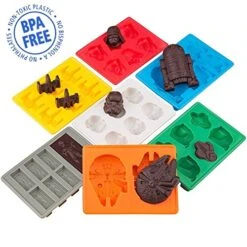 Unerly Silicone Ice Tray Molds In Star Wars Character Shapes, Ideal For Chocolate, Ice Cubes Trays, Jelly, Sweets, Desserts, Baking Soap And Candle Making (Set Of 7) -Wilton Shop 51jt20EF3bL