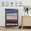 Beverage Refrigerator, 24 Inch Beverage Refrigerator Cooler, Built-in Or Free Standing 160 Cans Under Counter Beverage Beer Fridge For Outdoor, Kitchen And Home Use,Grey -Wilton Shop 51k6LgveJYL