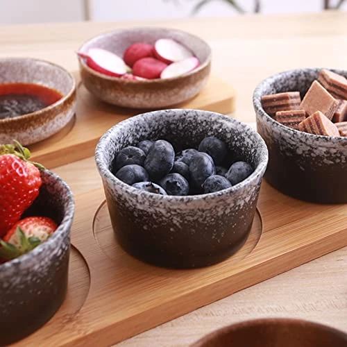 Qeeadeea Ramekins 4 Oz Oven Safe, Creme Brulee Ramekins, Souffle Cups, Souffle Dishes For Oven-black And Gray-Set Of 8 4 Qeeadeea Ramekins 4 Oz Oven Safe, Creme Brulee Ramekins, Souffle Cups, Souffle Dishes For Oven-black And Gray-Set Of 8 - Image 2