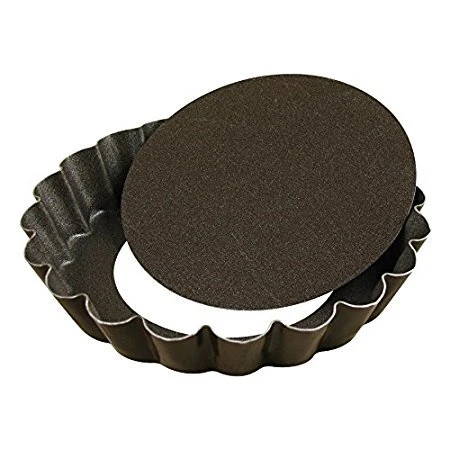 Quiche Tart Pan, Baking Pie Pan | Non-Stick Removable Loose Bottom | 20 Cm Diameter, Carbon Steel (Black) 4 Quiche Tart Pan, Baking Pie Pan | Non-Stick Removable Loose Bottom | 20 Cm Diameter, Carbon Steel (Black) - Image 2