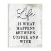 Stupell Industries Vintage Style Coffee & Wine Life Phrase Typography, Design By Lil' Rue 1 Stupell Industries Vintage Style Coffee & Wine Life Phrase Typography, Design By Lil' Rue -Wilton Shop 51kGUn030eL