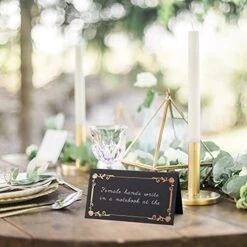 100 Pieces Black Place Cards For Weddings Or Party, Scored For Easy Folding, Place Cards For Table Setting, Food Tent Labels, Table Tent Cards For Receptions Parties Events Celebrations 14 100 Pieces Black Place Cards For Weddings Or Party, Scored For Easy Folding, Place Cards For Table Setting, Food Tent Labels, Table Tent Cards For Receptions Parties Events Celebrations -Wilton Shop 51kMsJrc43L