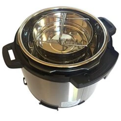STEAMER INSERT PRESSURE COOKER ACCESSORIES With 3 Insert Pans And A GRIPPER (5 Qt) 8 STEAMER INSERT PRESSURE COOKER ACCESSORIES With 3 Insert Pans And A GRIPPER (5 Qt) -Wilton Shop 51kdqU2XqUL