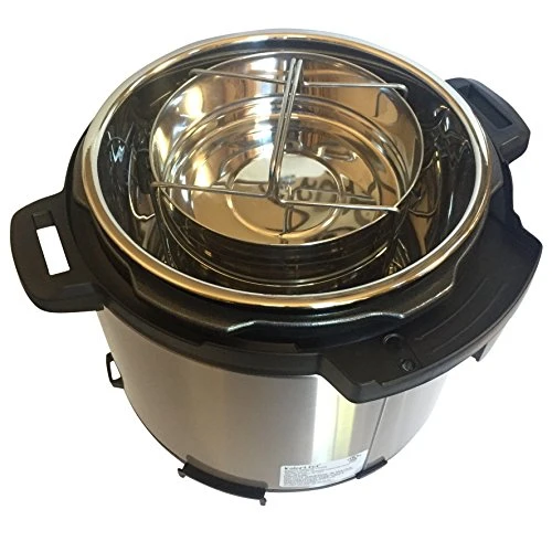 STEAMER INSERT PRESSURE COOKER ACCESSORIES With 3 Insert Pans And A GRIPPER (5 Qt) 5 STEAMER INSERT PRESSURE COOKER ACCESSORIES With 3 Insert Pans And A GRIPPER (5 Qt) - Image 3