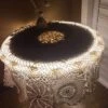100% Cotton Handmade Crochet Round Tablecloth Doilies Lace Table Covers,Beige, 35 Inch -Wilton Shop 51kihoM4cHL