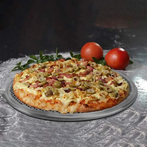 Pizza Pans 18 Inch Pizza Screen Baking Pan: 15 Inch Mesh Pizza Pan Pizza Tray With Holes Nonstick Round Crisper Tray Aluminum Alloy Bakeware For Oven Home Restaurant 16 Inch Pizza Pan 6 Pizza Pans 18 Inch Pizza Screen Baking Pan: 15 Inch Mesh Pizza Pan Pizza Tray With Holes Nonstick Round Crisper Tray Aluminum Alloy Bakeware For Oven Home Restaurant 16 Inch Pizza Pan - Image 4