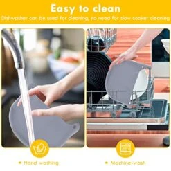 2 Pack Silicone Slow Cooker Liners, Reusable Slow Cooker Liners Fit 6 7 8 Quarts Oval Round Pot Slow Cookers Bags Divider -Wilton Shop 51kmq2Q8ZtL