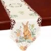 Embroidered Bunny Table Runners, Easter Holiday Season Decorations, Dresser Scarves (14 X 69 Inch) -Wilton Shop 51kow7ZBsRL