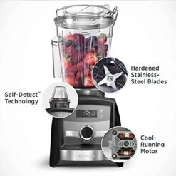Ascent 3500 & Food Processor Bundle Brushed Stainless Steel -Wilton Shop 51ksTnlINqL