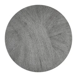 Radial Steel Wool Pads, Grade 0 (fine): Cleaning And Polishing, 20" Diameter, Gray, 12/carton