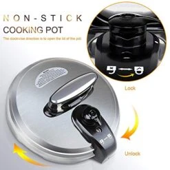 6QT 8 IN 1 Pressure Cooker MultiUse Programmable Instant Cooker Pressure Pot With Slow Cooker, Rice Cooker, Steamer, Sauté, Yogurt, Warmer -Wilton Shop 51kymOJohjL