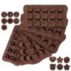 6pcs Silicone Chocolate Molds, Chocolate Candy Mold, Cake Chocolate Making Molds Hard Chocolate Molds Kit, Men, Women Baking -Wilton Shop 51kzRbt6GCL