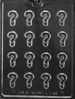 L069 Question Mark Chocolate Candy Mold With Exclusive Molding Instructionsu