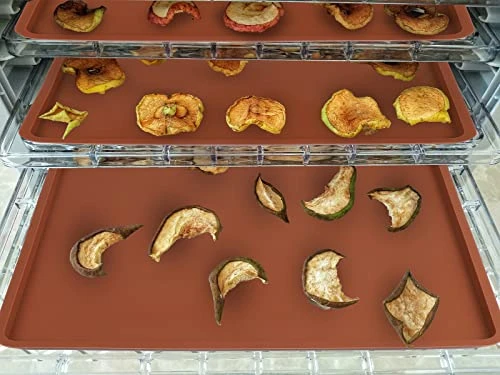 4 PCS 14x14 Inch Silicone Dehydrator Mats With Edge Square Silicone Sheets Non-stick Silicone Fruit Trays Reusable Fruit Leather Trays For Dehydrator High Temperature Resistance Roll Up Trays For Fruits Meat Vegetables Herbs 6 4 PCS 14x14 Inch Silicone Dehydrator Mats With Edge Square Silicone Sheets Non-stick Silicone Fruit Trays Reusable Fruit Leather Trays For Dehydrator High Temperature Resistance Roll Up Trays For Fruits Meat Vegetables Herbs - Image 4