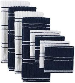 Basic Ribbed Terry Kitchen Basics Collection, Gray, Kitchen Set, 8 Piece -Wilton Shop 51lGeZ 5cwS. AC