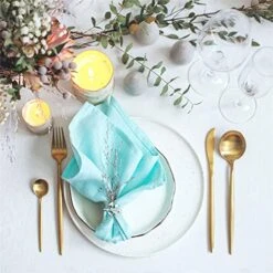 Fall Napkin Rings Set Of 4 - Easter Napkin Rings Silver Leaf Napkin Rings For Casual Place Settings, Holiday Family Dinner, Wedding -Wilton Shop 51lImQ38CJL