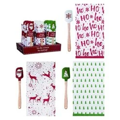 Transpac Y9024 Baking Gift Set With Display, Set Of 12, Silicone And Cotton