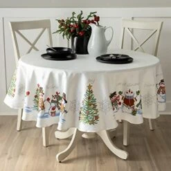 Ve Snowman Engineered Printed Jacquard Fabric Christmas Table Cloth, Christmas Tablecloth For All Winter And Holiday (60" X 84" Rectangular, Believe Snowman) 16 Ve Snowman Engineered Printed Jacquard Fabric Christmas Table Cloth, Christmas Tablecloth For All Winter And Holiday (60" X 84" Rectangular, Believe Snowman) -Wilton Shop 51lTTeoL3BL. AC 1