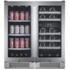 23 Bottle + 86 Can Side-by-Side Wine & Beverage Center