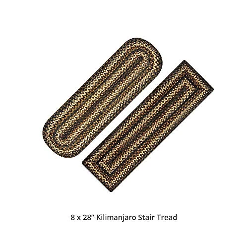 Kilimanjaro Premium Jute Braided Small Table Runner 8" X 28" (Set Of 2) Rectangular Black Reversible, Natural Jute Yarn Rustic, Country, Primitive, Farmhouse Style Kitchen Tabletop 7 Kilimanjaro Premium Jute Braided Small Table Runner 8" X 28" (Set Of 2) Rectangular Black Reversible, Natural Jute Yarn Rustic, Country, Primitive, Farmhouse Style Kitchen Tabletop - Image 5