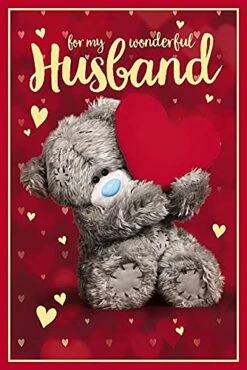 GOOOVI Husband Me To You Bear 3D Holographic Hologram Birthday Card