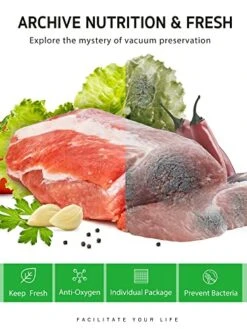 8" X 150' Food Vacuum Seal Roll Keeper With Cutter Dispenser, Commercial Grade Vacuum Sealer Bag Rolls, Food Vac Bags, Ideal For Storage, Meal Prep And Sous Vide -Wilton Shop 51m0RljXSxL