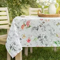 Indoor-Outdoor Spillproof Fabric Tablecloth For Spring/Summer/Party/Picnic (70" Round, Kayah) 31 Indoor-Outdoor Spillproof Fabric Tablecloth For Spring/Summer/Party/Picnic (70" Round, Kayah) -Wilton Shop 51m6FbnBwiL. AC 2