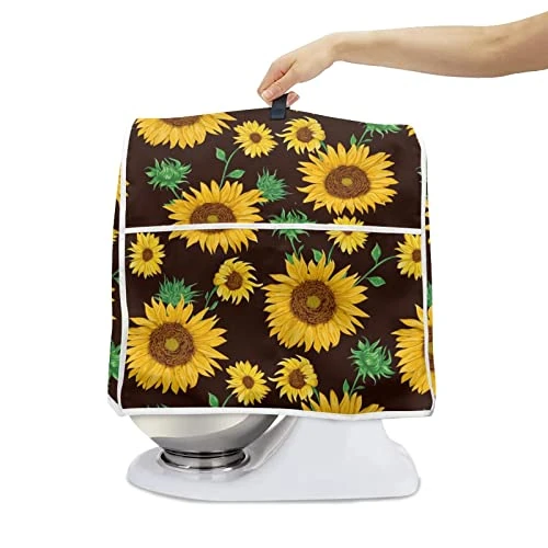 Rainbow Butterfly Print Stand Mixer Cover For Women,Waterproof Kitchen Appliance Organizer Bag Cover With Top Handle And Pocket 4 Rainbow Butterfly Print Stand Mixer Cover For Women,Waterproof Kitchen Appliance Organizer Bag Cover With Top Handle And Pocket - Image 2