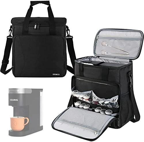 Travel Coffee Maker Carrying Bag Compatible With Keurig K-Mini Or K-Mini Plus, Single Serve Coffee Maker Portable Storage Bag With Shoulder Strap(Patented Design) 7 Travel Coffee Maker Carrying Bag Compatible With Keurig K-Mini Or K-Mini Plus, Single Serve Coffee Maker Portable Storage Bag With Shoulder Strap(Patented Design) - Image 5
