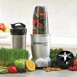 NutriBullet PRIME 12-Piece High-Speed Blender/Mixer System Include Stainless Steel Cup, Silver (Renewed) -Wilton Shop 51mKT2XlqSL