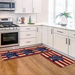 Artoid Mode Stripes Let Freedom Ring Kitchen Mats Set Of 2, 4th Of July Patriotic Liberty Decorations For Home Kitchen - 17x29 And 17x47 Inch 11 Artoid Mode Stripes Let Freedom Ring Kitchen Mats Set Of 2, 4th Of July Patriotic Liberty Decorations For Home Kitchen - 17x29 And 17x47 Inch -Wilton Shop 51mSbJre5SL