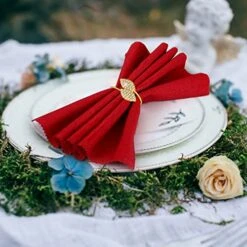 Napkin Rings Wedding Napkin Holder Metal Leaves Napkins Holder Rhinestone Napkin Buckle For Wedding, Mother’s Day, Party Celebrate Festival Dinner Table Decoration (Gold, 100) -Wilton Shop 51mXaCcWQnL