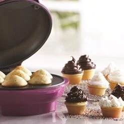 Mini Cupcake Maker Machine Non-Stick, 7, Pink -Wilton Shop 51mfbPBHnoL