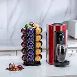 For Nespresso Vertuo Pod Holder Carousel Vertuoline With Central Additional Pods Storage (Carousel-50+ Pods) -Wilton Shop 51mgUakHeUL. AC