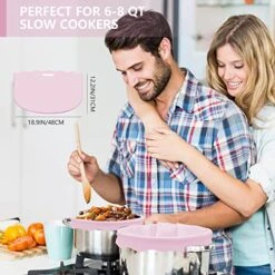 3 Pack Silicone Slow Cooker Liners Leakproof Newly Upgraded, Easy Clean Crock Pot Liners Reusable Bag Liners Fit 6-8 Quarts Oval Or Round Pot