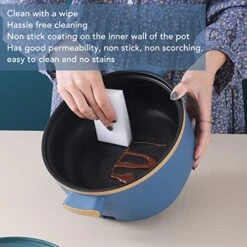 Electric Pot Cooker, 2.5L Large Capacity Electric Cooker Single Layer Easy Cleaning For Dorm (US Plug 110V) -Wilton Shop 51n8NmvmHIL