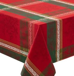Holiday Legacy Yarn Dyed Jacquard Fabric Table Cloth, Holiday, Winter, And Christmas Tablecloth (Multi, 60" X 120" Rectangular) -Wilton Shop 51nAhXjw8HL