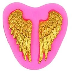 Zittop Angel Wing Fondant Mold Angle Baby Cherub Cherub's Angle's WINGS Wing Silicone Mould Candy Mold Sugar Craft Molds For DIY Cake Decorating
