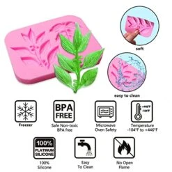 Rose Silicone Fondant Molds, Large Flower With Leaf Chocolate Mold, For Rural Cake Decorating, Cupcake Topper, Candy, Sugarcraft, Polymer Clay, Crafting, Resin, In Wedding And Birthday Cake -Wilton Shop 51nTmI5fdFL