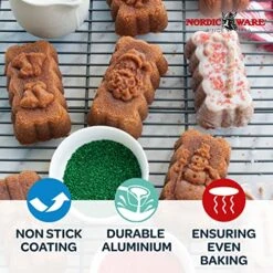 Nordic Ware Holiday Mini Loaves Pan & Wildflower Loaf Pan, 6-Cup, Toffee 16 Nordic Ware Holiday Mini Loaves Pan & Wildflower Loaf Pan, 6-Cup, Toffee -Wilton Shop 51nrXhWL9SL