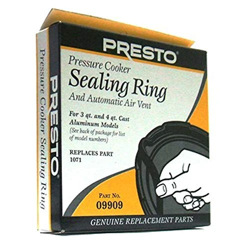 Presto Pressure Cooker Sealing Ring/Gasket And Air Vent 09909 3 Presto Pressure Cooker Sealing Ring/Gasket And Air Vent 09909